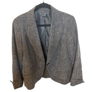 Lafayette 148 Womens Blazer Tweed Size 6 Preppy Work Jacket Suit